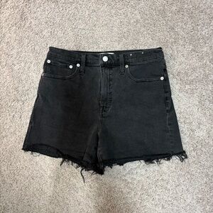 Madewell High Rise Denim Shorts, Lunar Wash, Size 28
